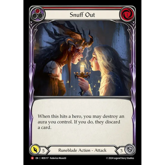 Snuff Out ROS117 Majestic Flesh & Blood Trading Card Game Rosetta in Regular Art
