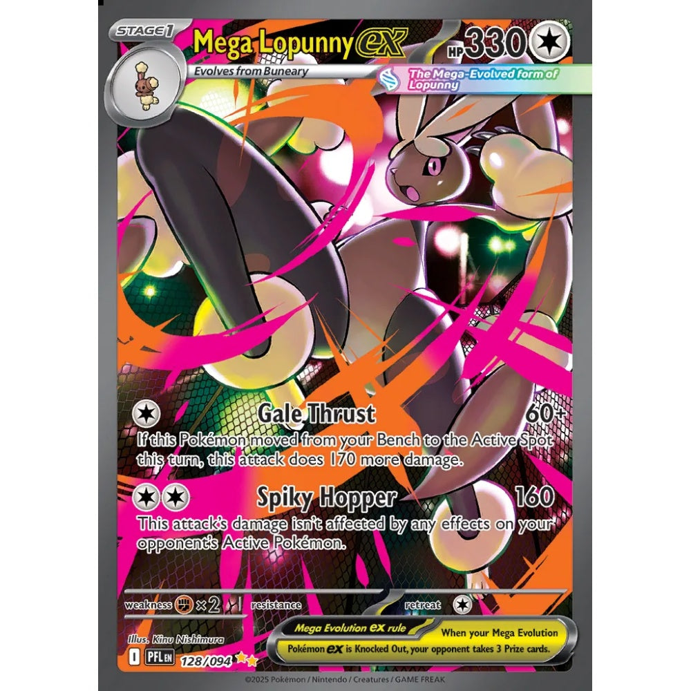 Mega Lopunny ex Special Illustration Rare 128/094 Pokemon Card Game Phantasmal Flames