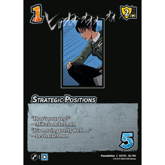 Strategic Positions, 38/186, AOT02, Universus, Attack on Titan: Origins of Power, Foundation, C
