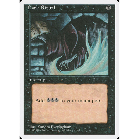 Dark Ritual common 129 Magic the Gathering Fourth Edition