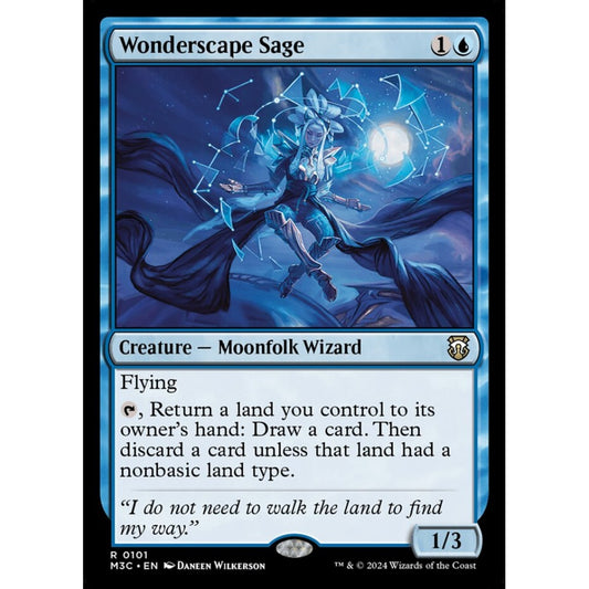 Wonderscape Sage, 101, rare, Magic: The Gathering, Modern Horizons 3
