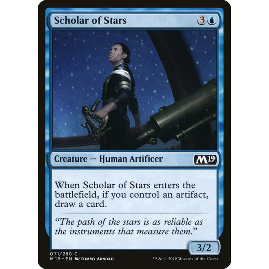 Scholar of Stars common 71 Magic the Gathering Core Set 2019