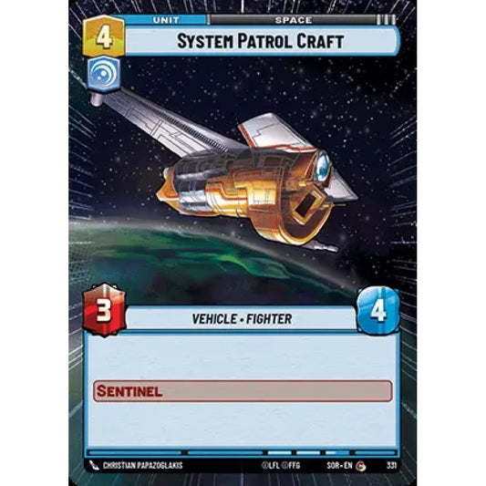 System Patrol Craft, 331, C, Star Wars Unlimited, Sparks Of Rebellion