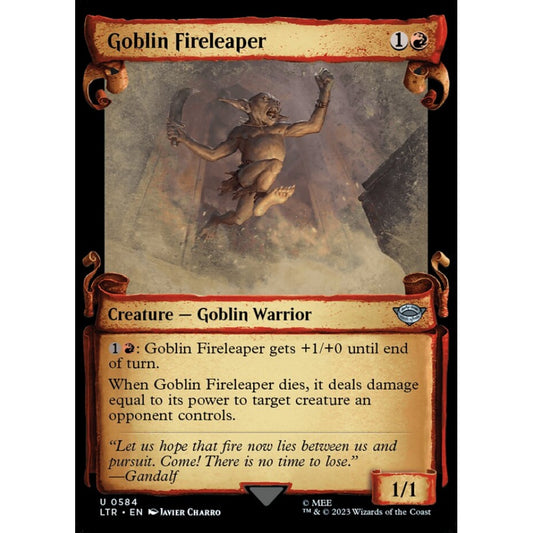 Goblin Fireleaper, uncommon, 584, Magic the Gathering, The Lord of the Rings: Tales of Middle-earth