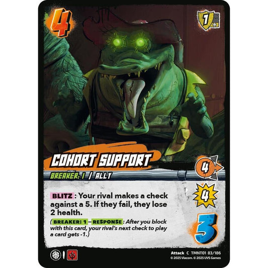 Cohort Support 83/186 TMNT01 Universus Teenage Mutant Ninja Turtles Attack C