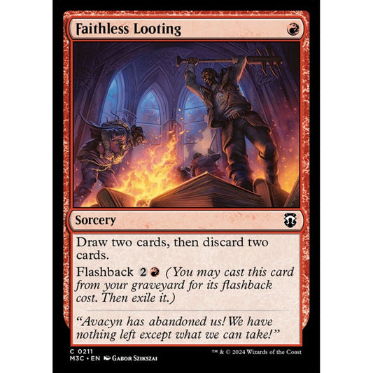 Faithless Looting, 211, common, Magic: The Gathering, Modern Horizons 3