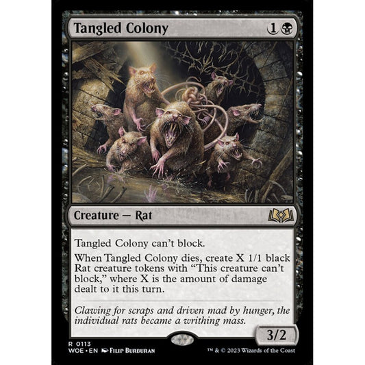 Tangled Colony, rare, 113, Magic the Gathering, Wilds of Eldraine