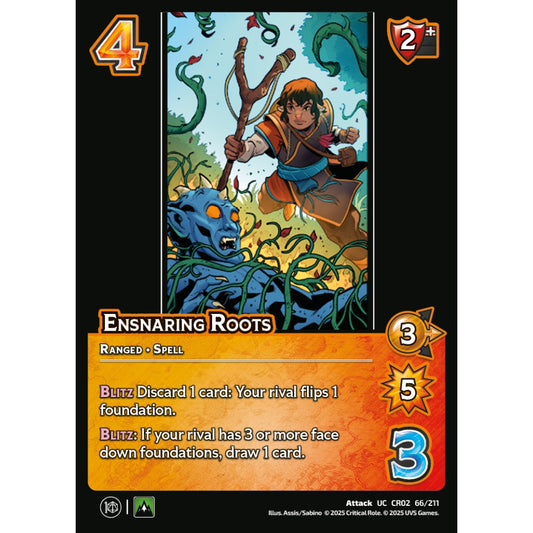 Ensnaring Roots, 66/211, CR02, Universus, Critical Role: Heroes Of Exandria, Attack, UC