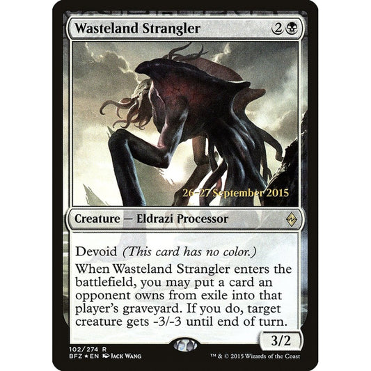 Wasteland Strangler rare 102s Magic the Gathering Battle for Zendikar Promos