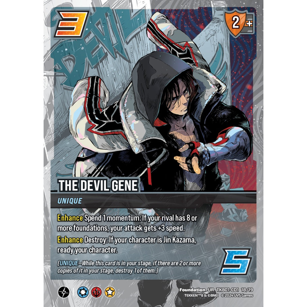 The Devil Gene, 18/19, TK801-CD1, Universus, TEKKEN 8 Clash Decks, Foundation, UR