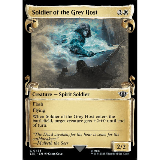 Soldier of the Grey Host, common, 483, Magic the Gathering, The Lord of the Rings: Tales of Middle-earth