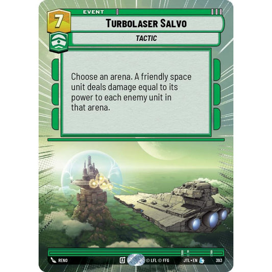 Turbolaser Salvo, L, JTL 393) Hyperspace, Star Wars Unlimited