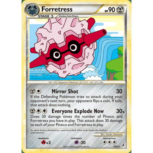 Forretress Holo Rare 5/95 Pokemon Card Game Call of Legends
