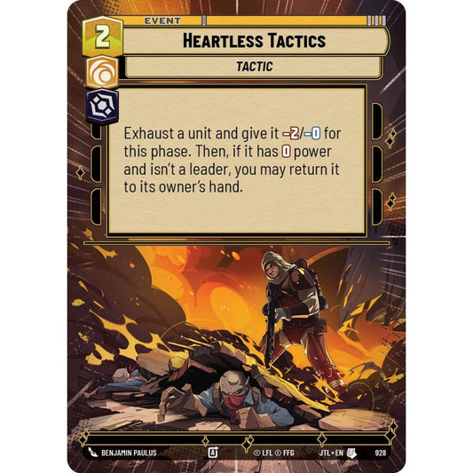 Heartless Tactics, U, JTL 928) Hyperspace Foil, Star Wars Unlimited