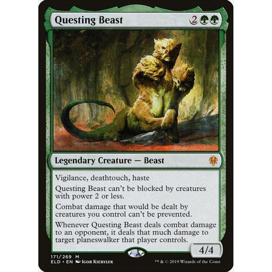 Questing Beast mythic 171 Magic the Gathering Throne of Eldraine