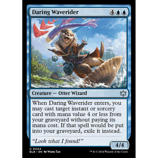 Daring Waverider, 44, uncommon, Magic: The Gathering, Bloomburrow