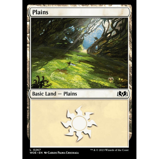 Plains, common, 267, Magic the Gathering, Wilds of Eldraine