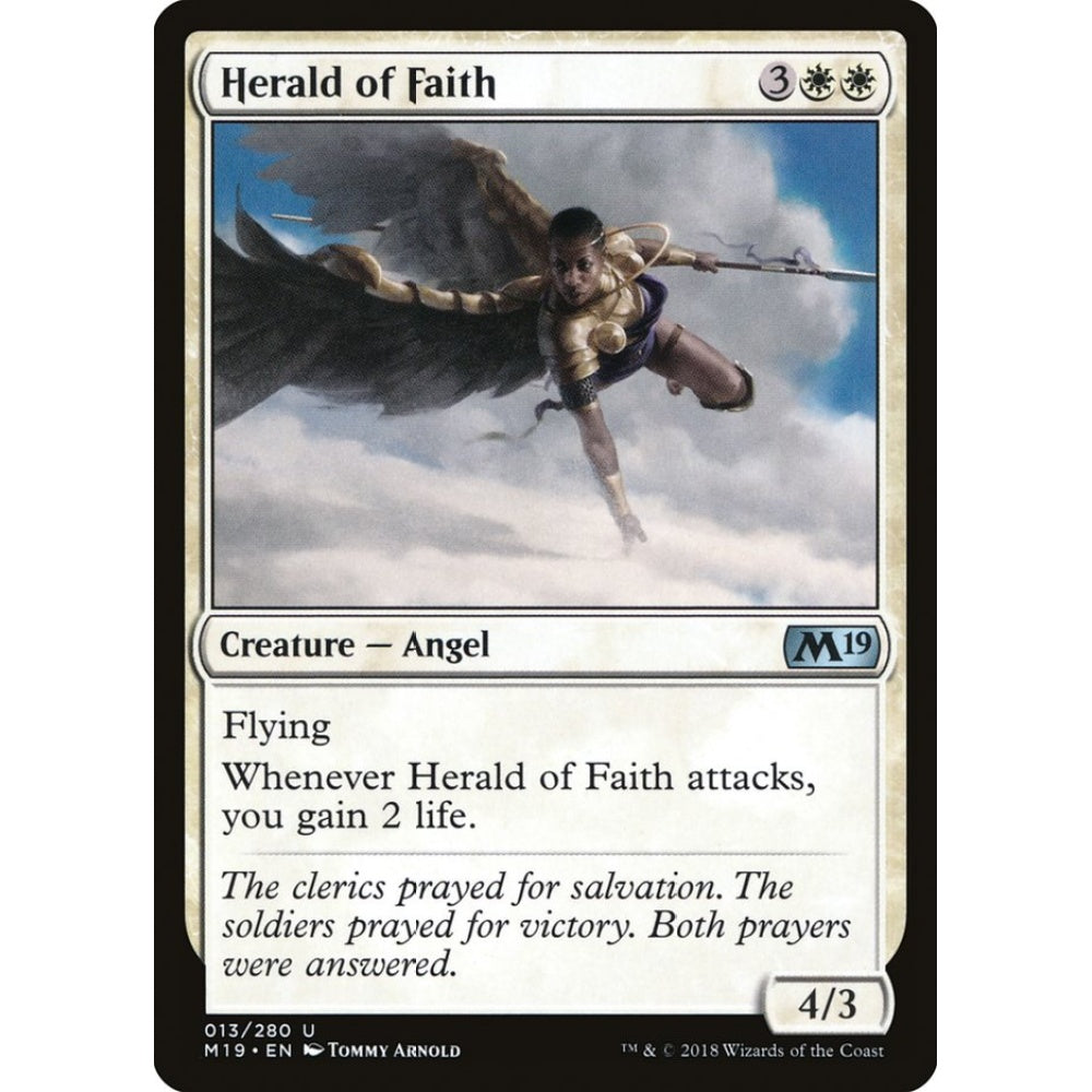 Herald of Faith uncommon 13 Magic the Gathering Core Set 2019