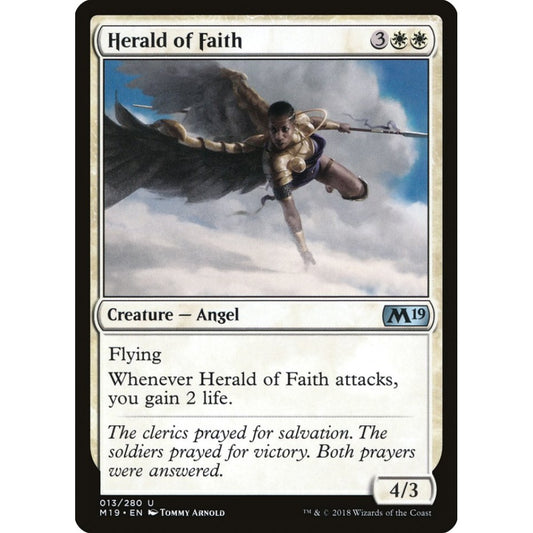 Herald of Faith uncommon 13 Magic the Gathering Core Set 2019