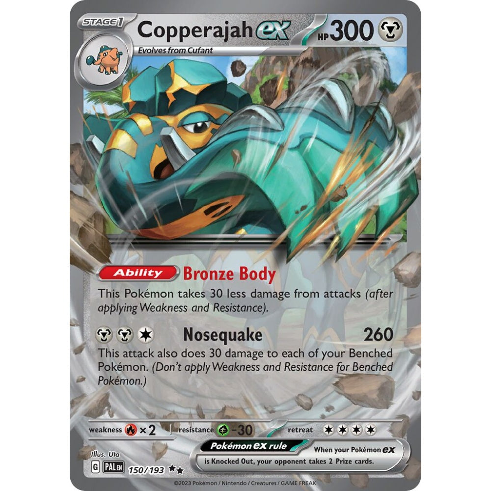 Copperajah ex Double Rare 150/193 Pokemon Card Game Paldea Evolved
