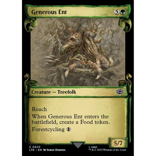 Generous Ent, common, 620, Magic the Gathering, The Lord of the Rings: Tales of Middle-earth