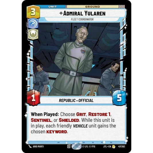 Admiral Yularen, R, JTL 047), Star Wars Unlimited