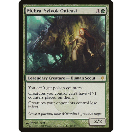 Melira, Sylvok Outcast rare 115 Magic the Gathering New Phyrexia