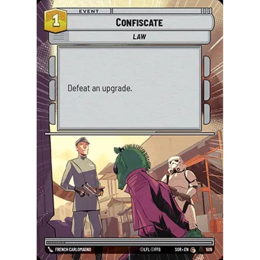 Confiscate, 509, C, Star Wars Unlimited, Sparks Of Rebellion