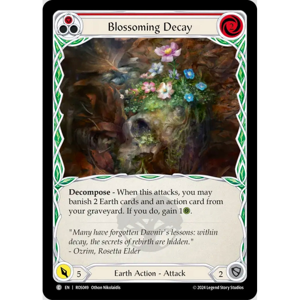Blossoming Decay (Red), ROS049, Common, Flesh and Blood, Rosetta