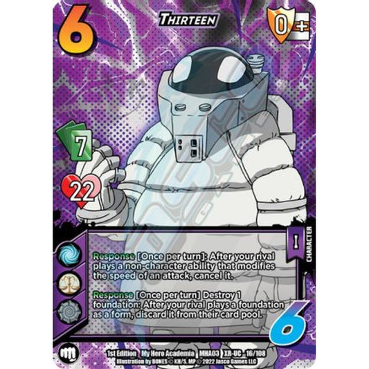 Thirteen, 16/108, XR-UC, UniVersus, MHA03 Heroes Clash
