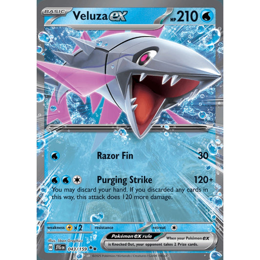 Veluza ex Double Rare 043/159 Pokemon Card Game Journey Together
