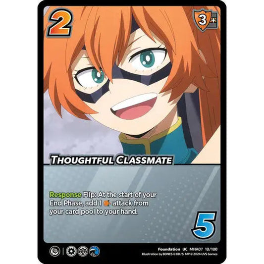 Thoughtful Classmate, 18/180, UC, UniVersus, MHA07 Girl Power