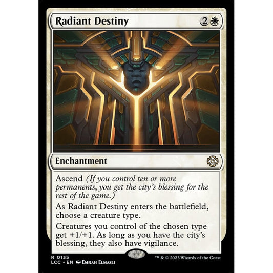 Radiant Destiny, rare, 135, Magic the Gathering, The Lost Caverns of Ixalan Commander