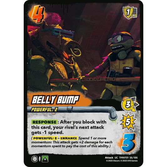 Belly Bump 56/186 TMNT01 Universus Teenage Mutant Ninja Turtles Attack UC