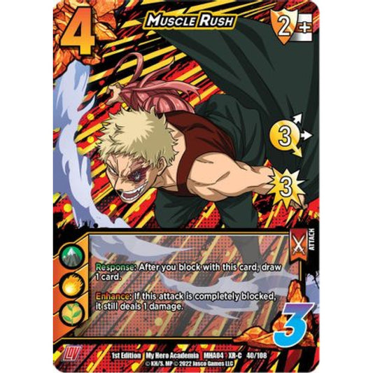 Muscle Rush, 040/108, XR-C, UniVersus, MHA04 League of Villains