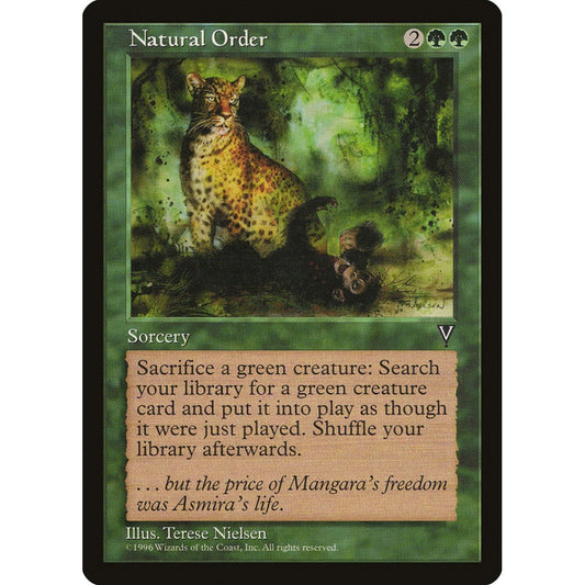 Natural Order rare 114 Magic the Gathering Visions