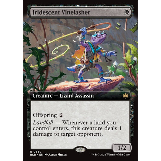 Iridescent Vinelasher, 359, rare, Magic: The Gathering, Bloomburrow