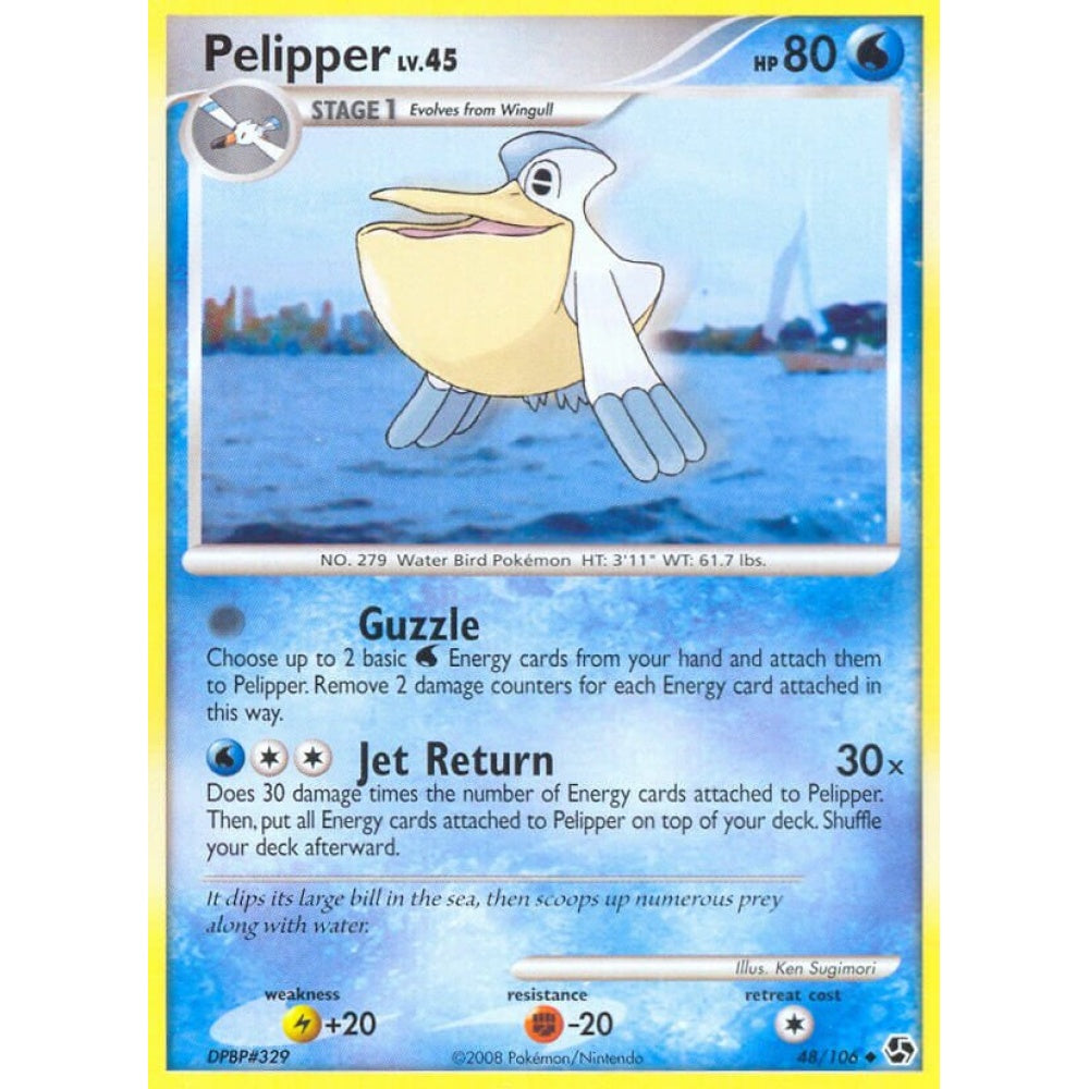 Pelipper Uncommon 48/106 Pokemon Card Game Great Encounters