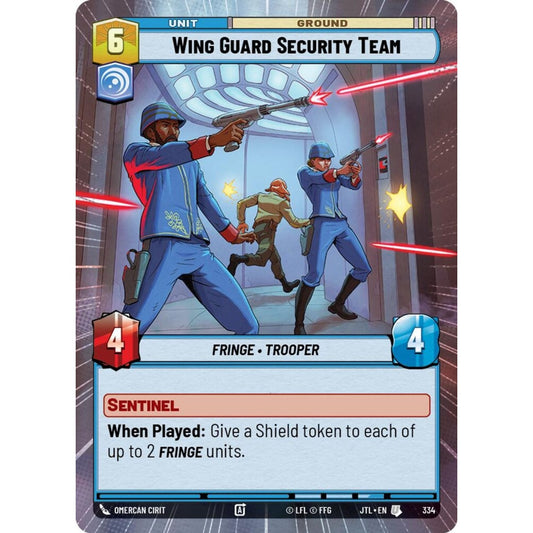 Wing Guard Security Team, U, JTL 334) Hyperspace, Star Wars Unlimited