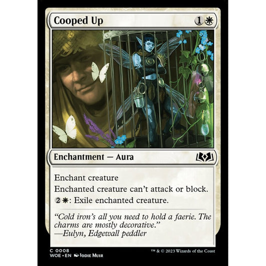Cooped Up, common, 8, Magic the Gathering, Wilds of Eldraine