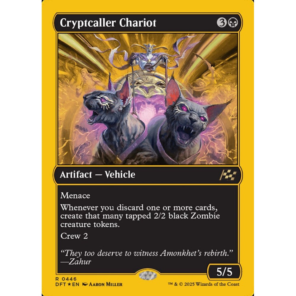Cryptcaller Chariot, 446, rare, Magic: The Gathering, Aetherdrift