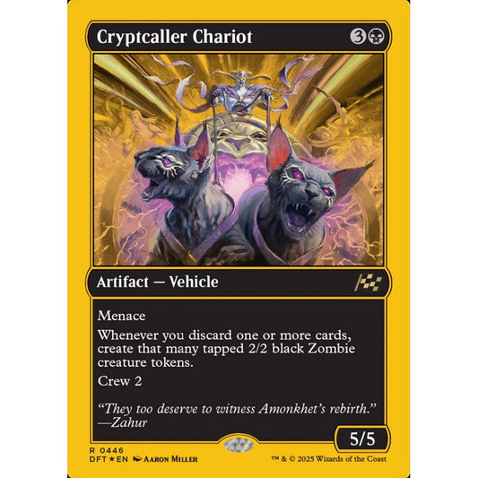 Cryptcaller Chariot, 446, rare, Magic: The Gathering, Aetherdrift