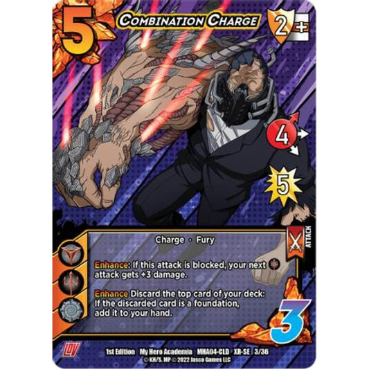Combination Charge, 3/36, XR-SE, UniVersus, MHA04 League of Villains