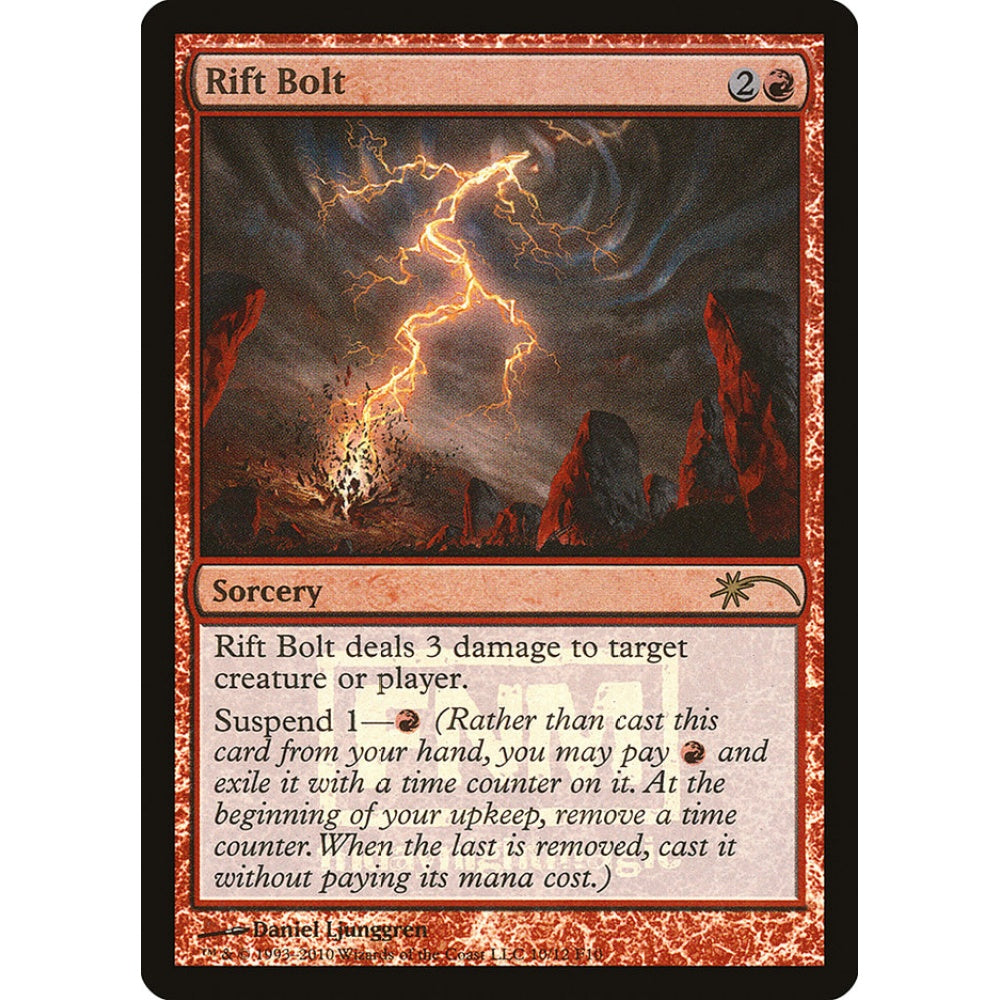 Rift Bolt rare 10 Magic the Gathering Friday Night Magic 2010