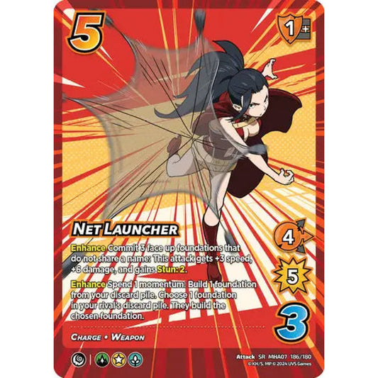 Net Launcher, 186/180, SR, UniVersus, MHA07 Girl Power