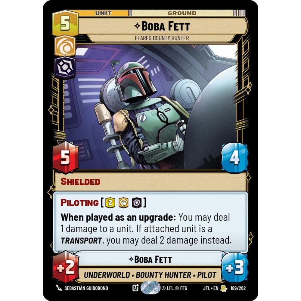 Boba Fett, R, JTL 189), Star Wars Unlimited