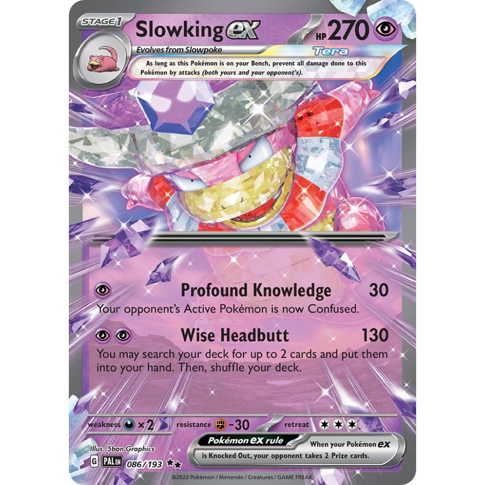 Slowking ex Double Rare 086/193 Pokemon Card Game Paldea Evolved