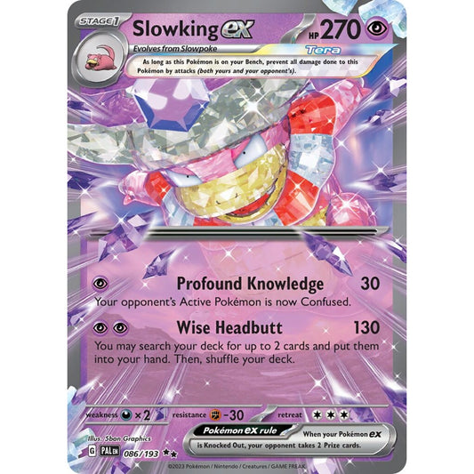Slowking ex Double Rare 086/193 Pokemon Card Game Paldea Evolved