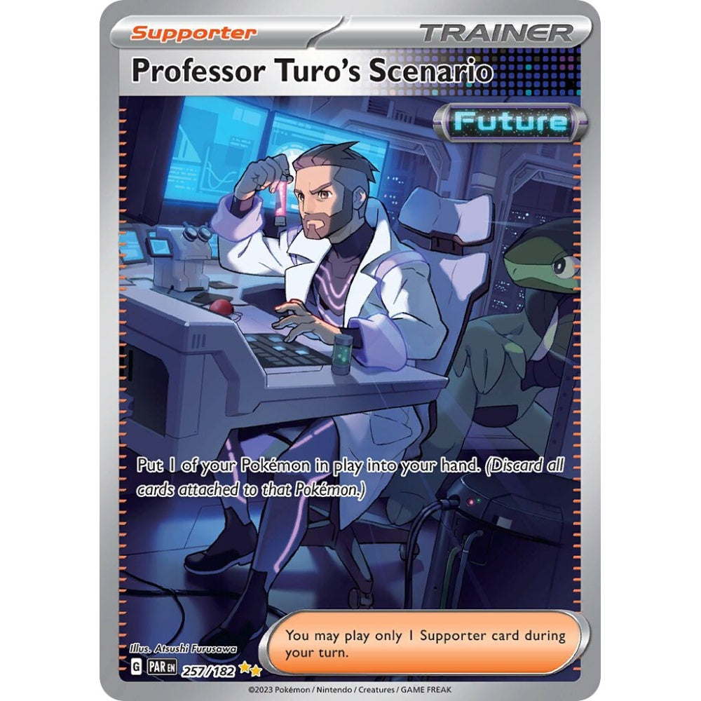 Professor Turo's Scenario Special Illustration Rare 257/182 Pokemon Card Game Paradox Rift
