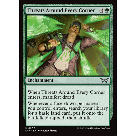 Threats Around Every Corner, 200, uncommon, Magic: The Gathering, Duskmourn: House of Horror